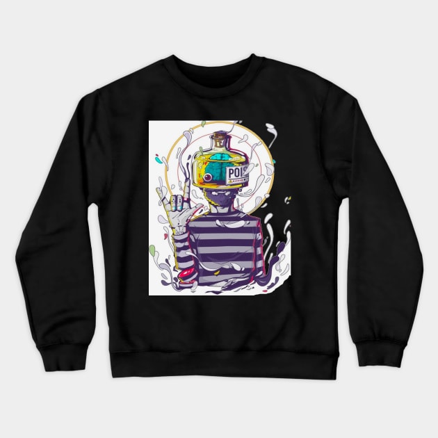 Hipster and genius Crewneck Sweatshirt by LUKAS